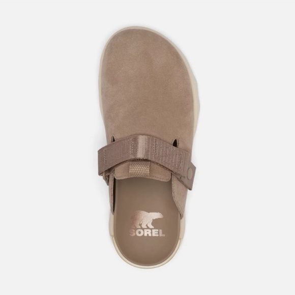 Sorel Viibe Clog Women’s Size 8 Taupe Honey Suede Slip On Platform Shoes - Picture 14 of 16